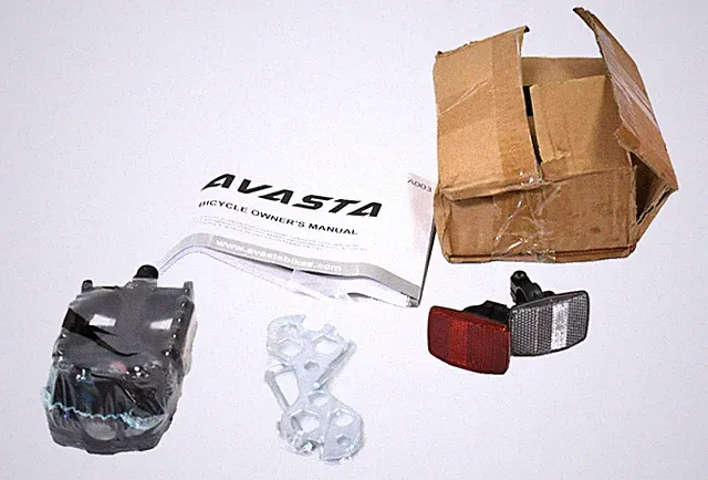 Avasta Mountain Bike Pedals Aluminum Alloy & Reflectors Replacement Pack