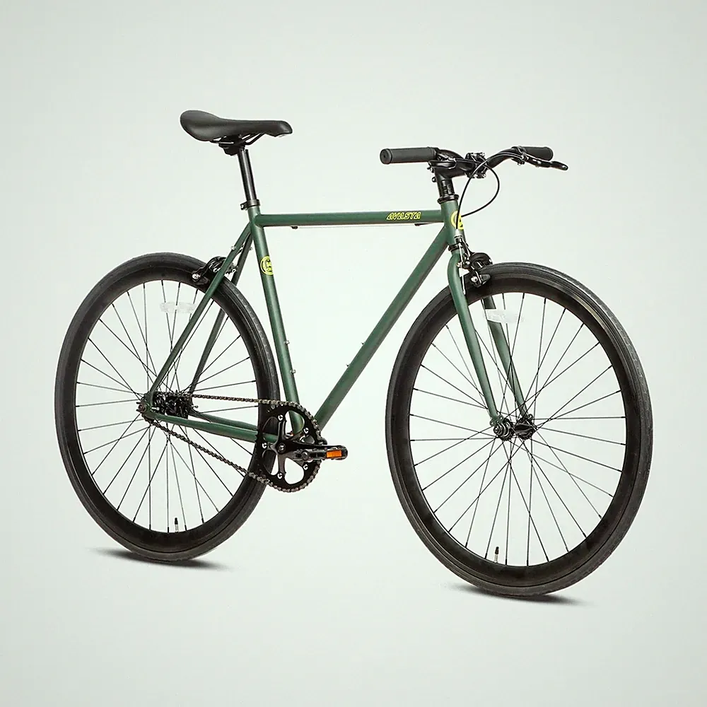 AVASTA Single-Speed Fixed Gear Urban Commuter Fixie Bike Flip Flop Hub Bicycl...