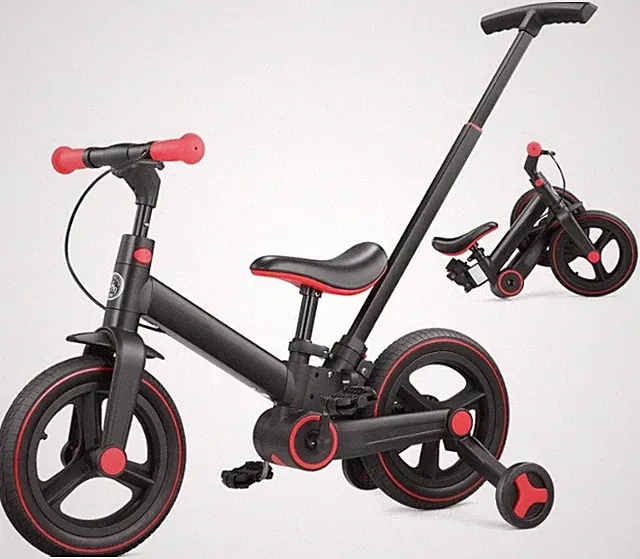 Bicicleta 6 en 1 niños 18-60 meses con empuje plegable pedales freno, Nuevo